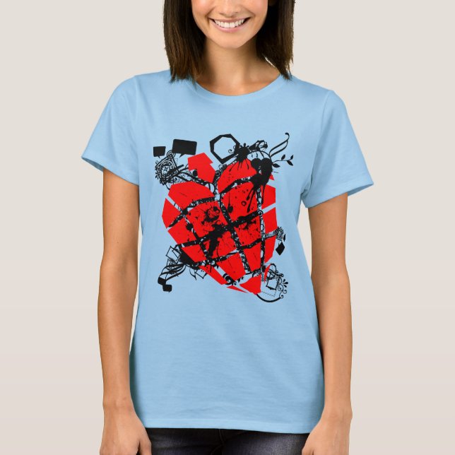 T-shirt Coeur de punk (Devant)
