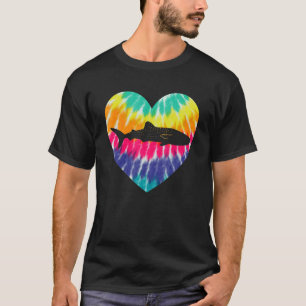 T-shirt Coeur de requin-baleine avec teinture à tarte Impr