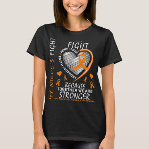 T-shirt Coeur de ruban Ms Niece Sclérose en plaques