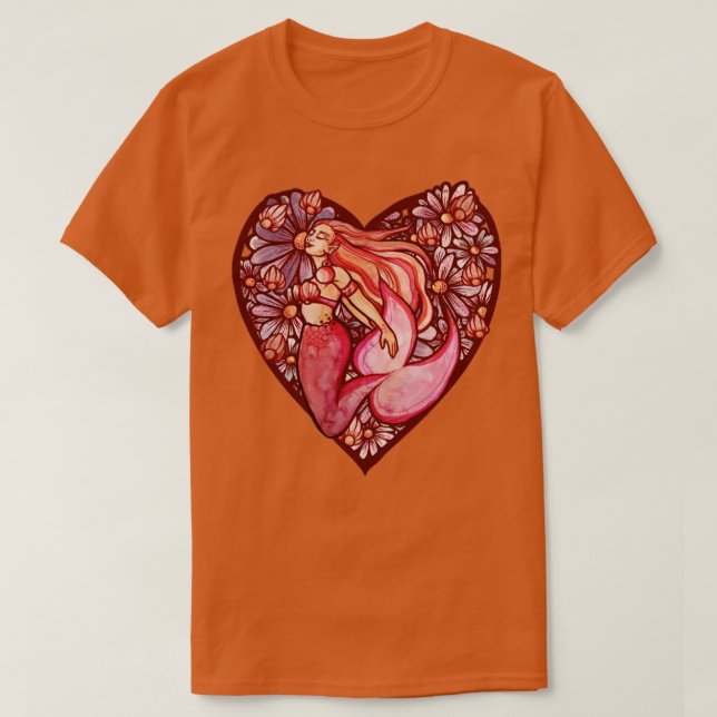 T-shirt Coeur de sirène (Design devant)