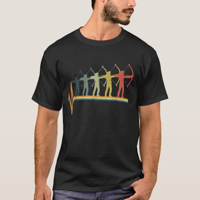 T-shirt Coeur de tir à l'arc   (Devant)