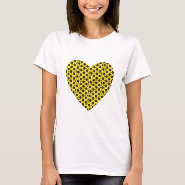 T-shirt Coeur de tournesol (Devant)