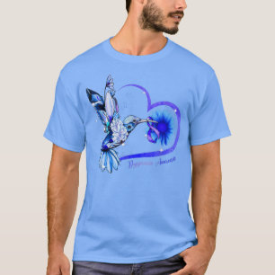 T-shirt Coeur de tournesol de colibri Dyspraia A