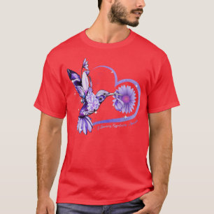 T-shirt Coeur de tournesol de colibri Hypertension pulmona