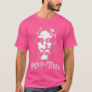 T-shirt Coeur De Turin Face De Jésus-Christ Catholique