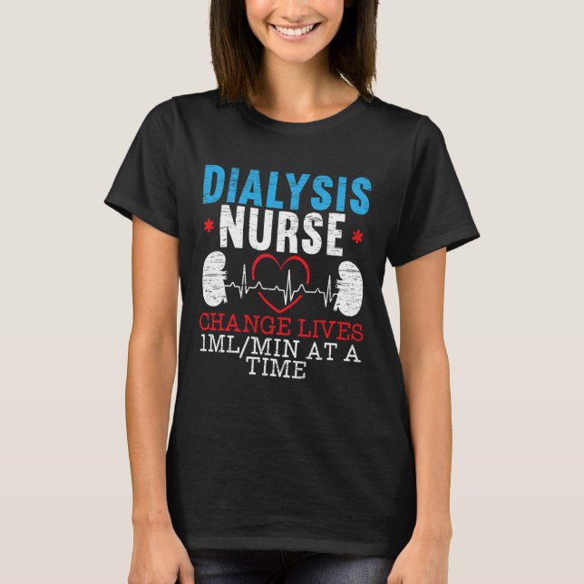 T-shirt Coeur de vie infirmière (Devant)