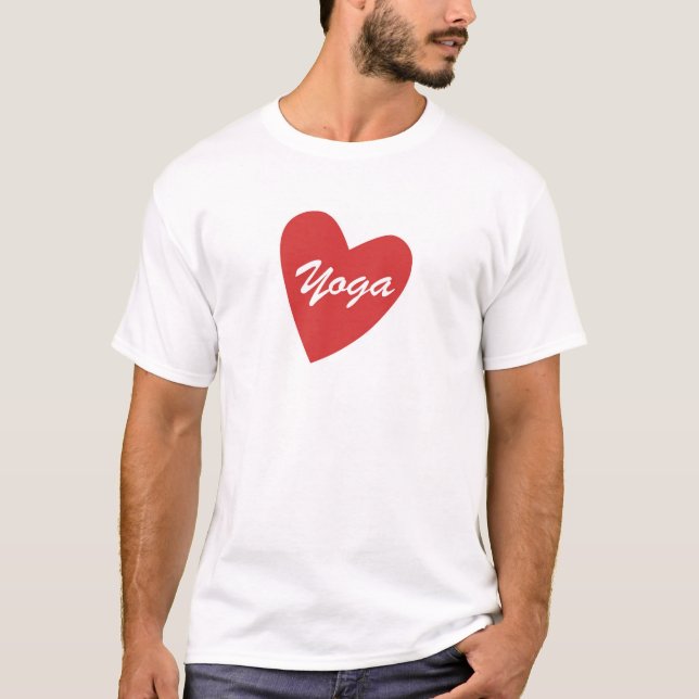 T-shirt coeur de yoga (Devant)