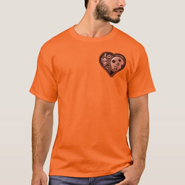 T-shirt Coeur d'engrenage Steampunk (Devant)