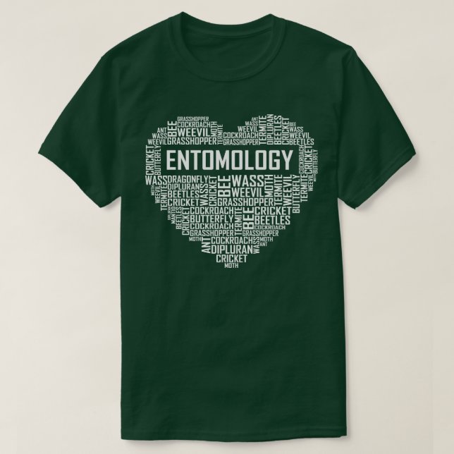 T-shirt Coeur d'enttomologie (Design devant)