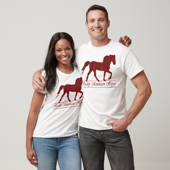 T-shirt Coeur des Chevaux des Rocheuses (Unisexe)