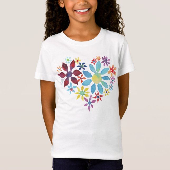 T-Shirt Coeur des fleurs (Devant)