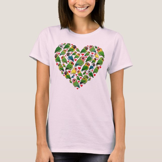 T-shirt Coeur des perruches (Devant)