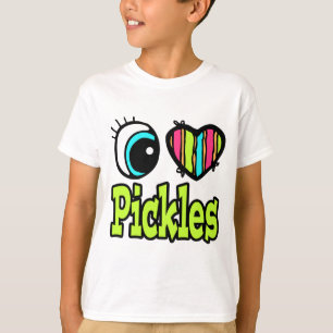 T-shirt Coeur des yeux lumineux J'aime les pilules