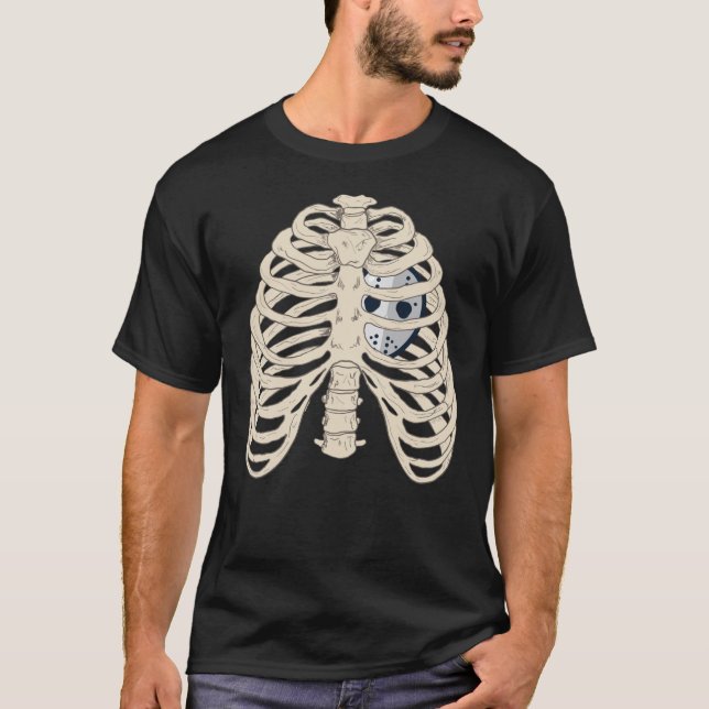 T-shirt Coeur d'hockey (Devant)
