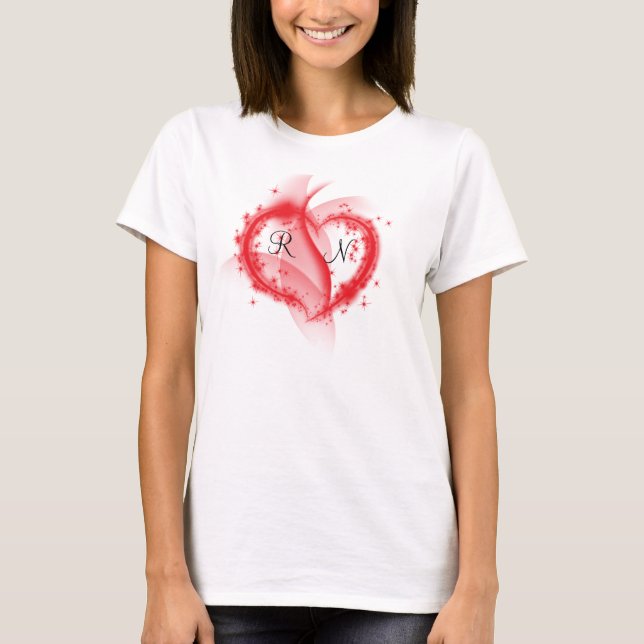 T-shirt Coeur d'infirmière (Devant)