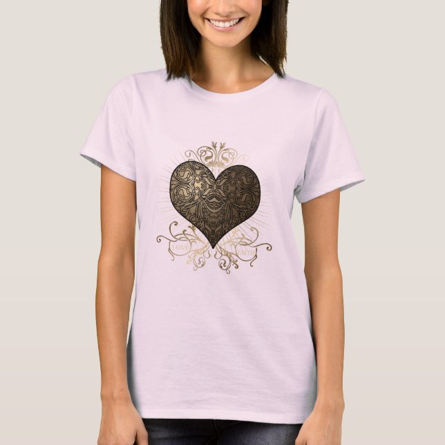 T-shirt Coeur d'or (Devant)