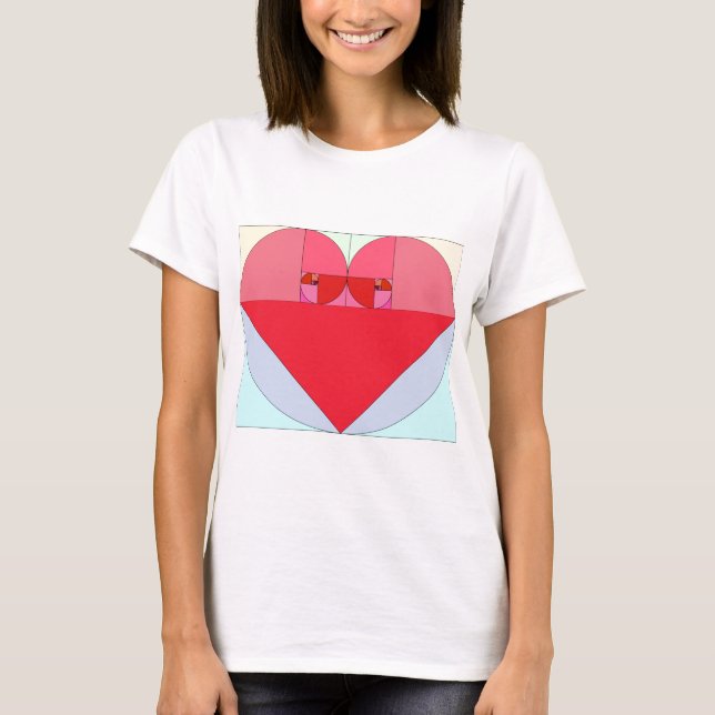 T-shirt Coeur d'or de rapport (Devant)