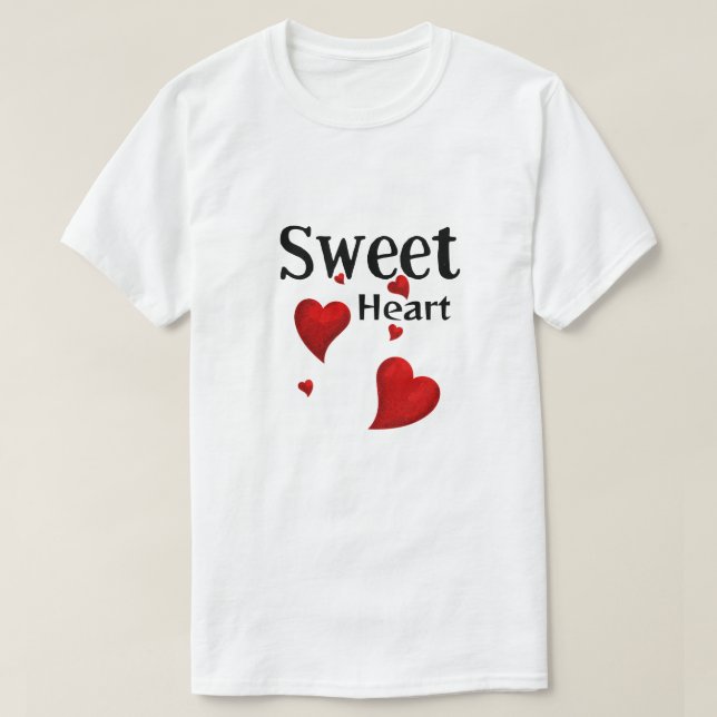 T-shirt Coeur doux (Design devant)