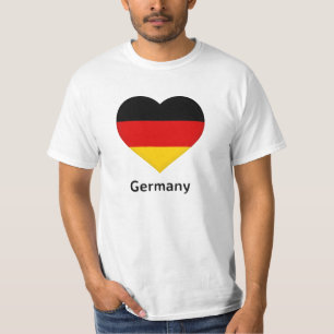 T-shirt Coeur - Drapeau Allemagne
