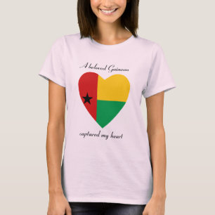 T-Shirt Cœur Drapeau de la Guinée-Bissau