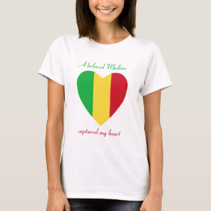 T-Shirt Cœur Drapeau du Mali