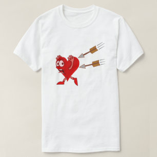 T-shirt Coeur drôle de Saint-Valentin fonctionnant des