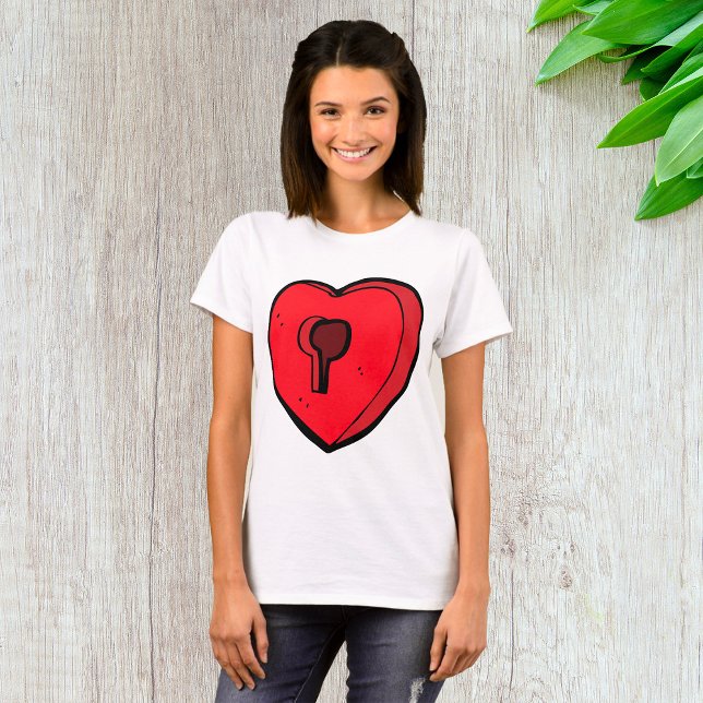 T-shirt Coeur du clavier (Créateur téléchargé)