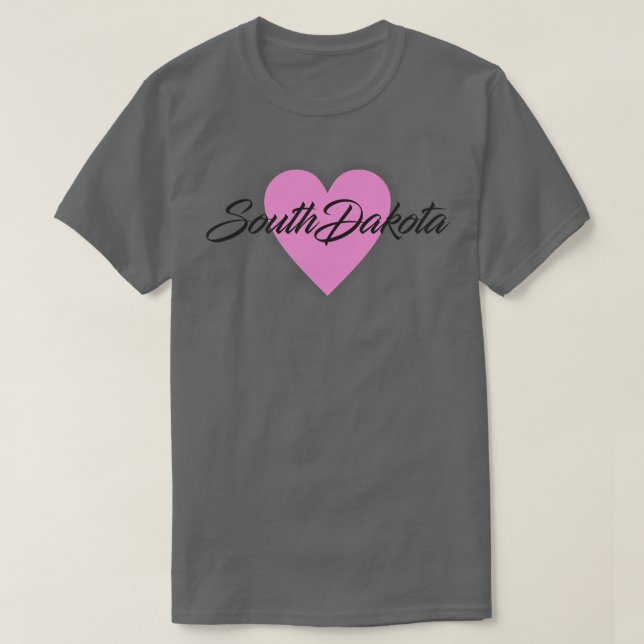 T-shirt Coeur du Dakota du Sud (Design devant)