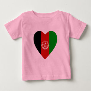 T-shirt Coeur du drapeau afghan