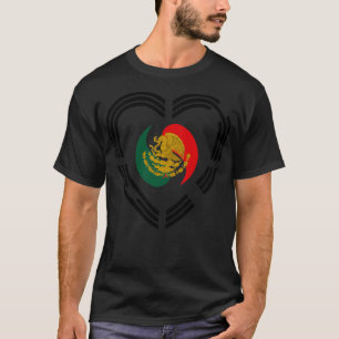 T-shirt Coeur du drapeau du Patriote Multinational Coréen