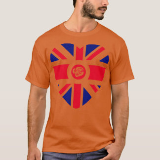 T-shirt Coeur du drapeau du Patriote multinational travail