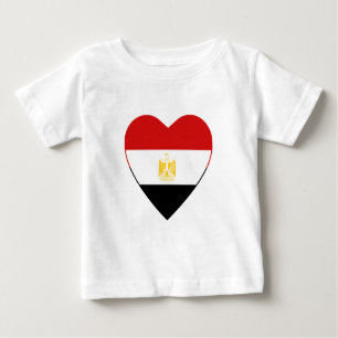 T-shirt Coeur du drapeau égyptien