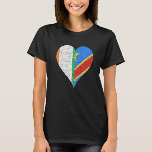 T-shirt Coeur du drapeau ivoirien