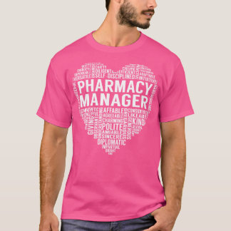T-shirt Coeur du gestionnaire de pharmacie