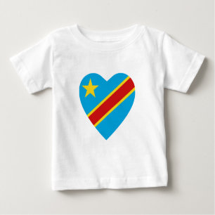 T-shirt Coeur du pavillon Congo-Kinshasa