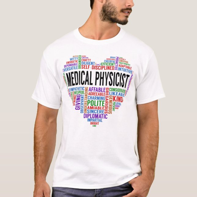 T-shirt Coeur du physicien Médicale (Devant)