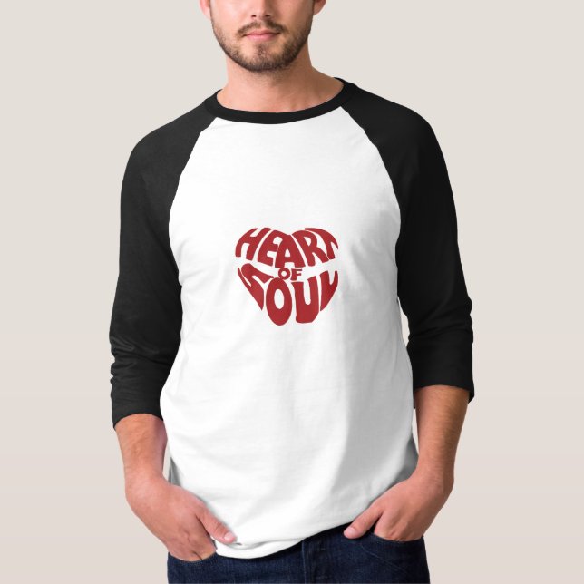 T-shirt Coeur du rouge d'âme (Devant)