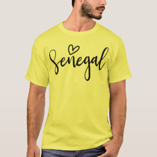 T-shirt Cœur du Sénégal L'amour des femmes Sénégal