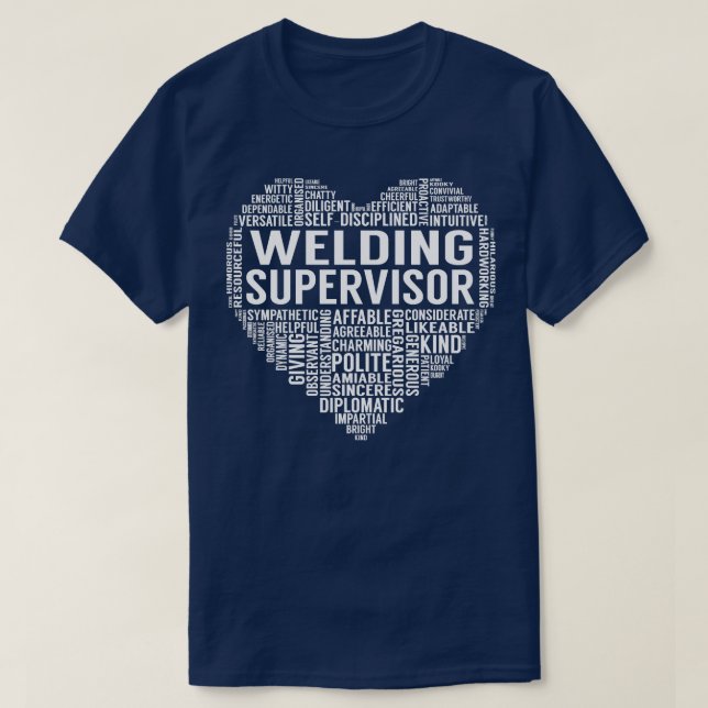 T-shirt Coeur du superviseur de soudure (Design devant)