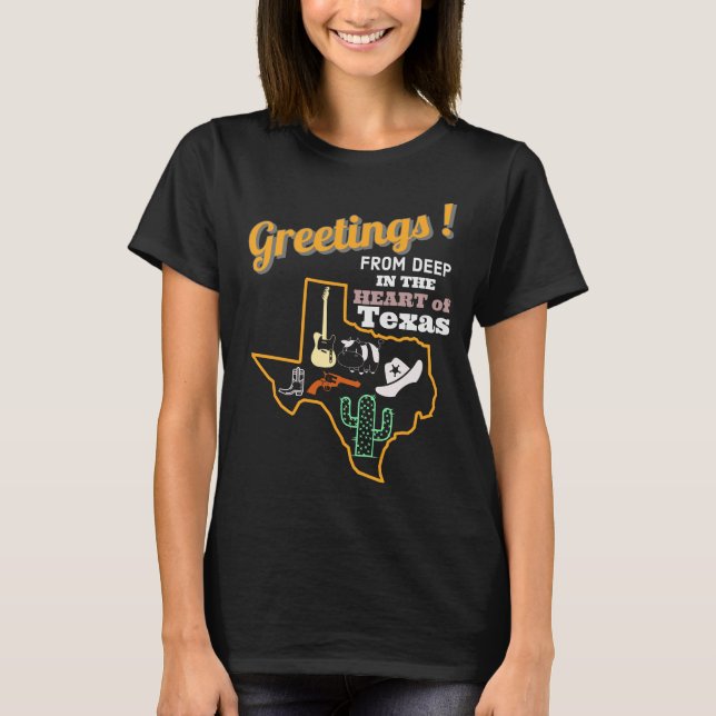 T-shirt Coeur du Texas (Devant)