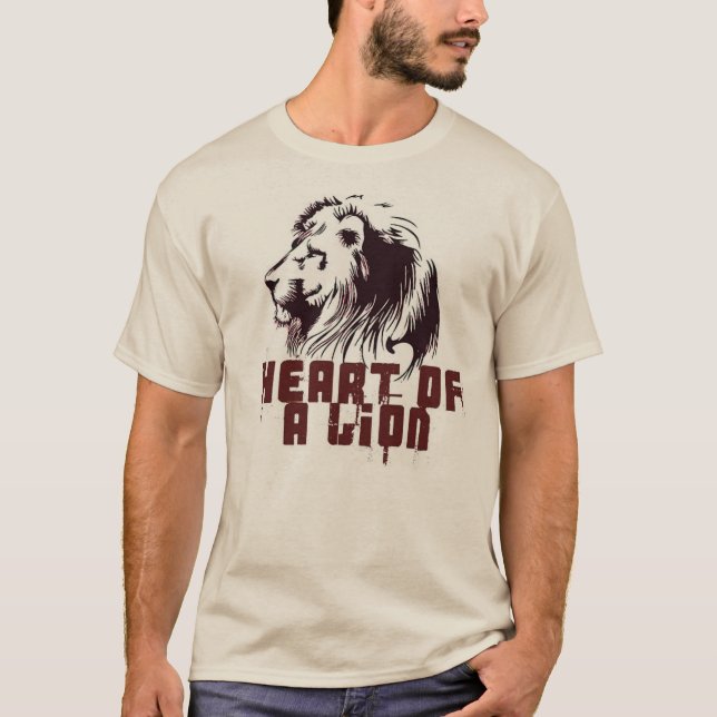 T-shirt Coeur d'un lion (Devant)