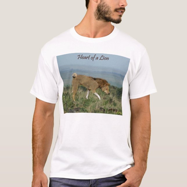 T-shirt Coeur d'un lion (Devant)