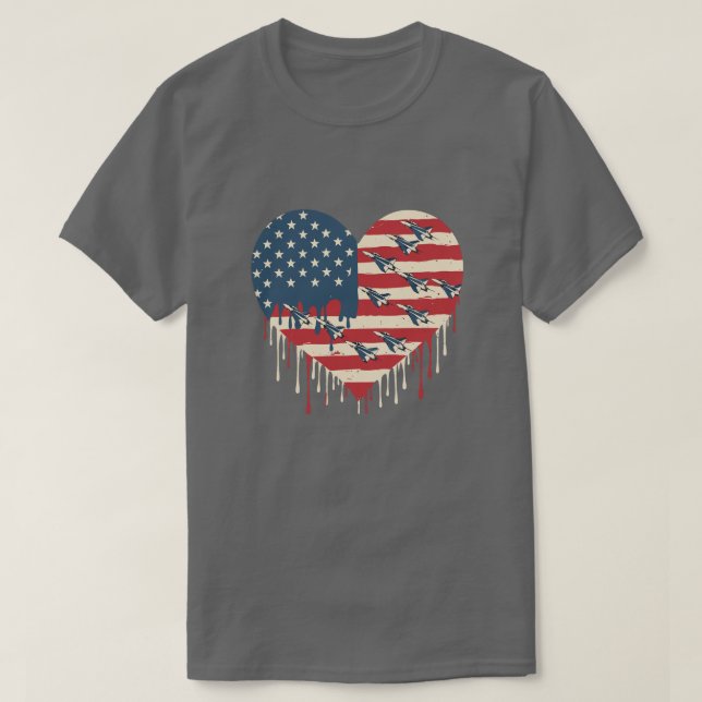 T-shirt Coeur d'une nation : force et sacrifice (Design devant)