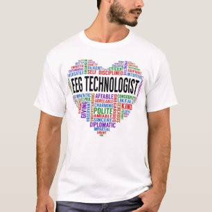 T-shirt Coeur Eeg Technologue