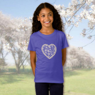 T-Shirt Cœur en dentelle