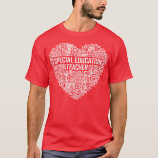 T-shirt Coeur enseignant de l'enseignement spécial