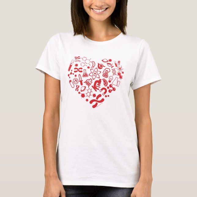 T-shirt Coeur Espace Et Science (Devant)
