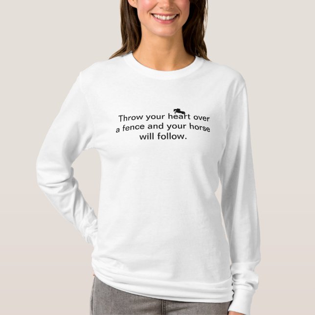 T-shirt Coeur et cheval (Devant)