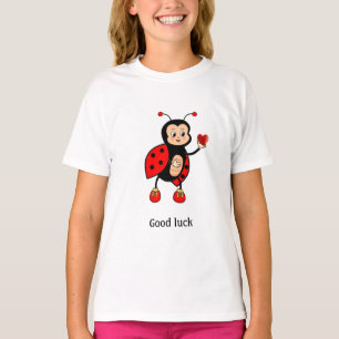 T-shirt Coeur et coccinelle