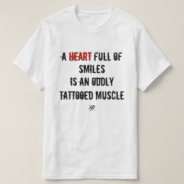 T-shirt Coeur et sourires (Design devant)